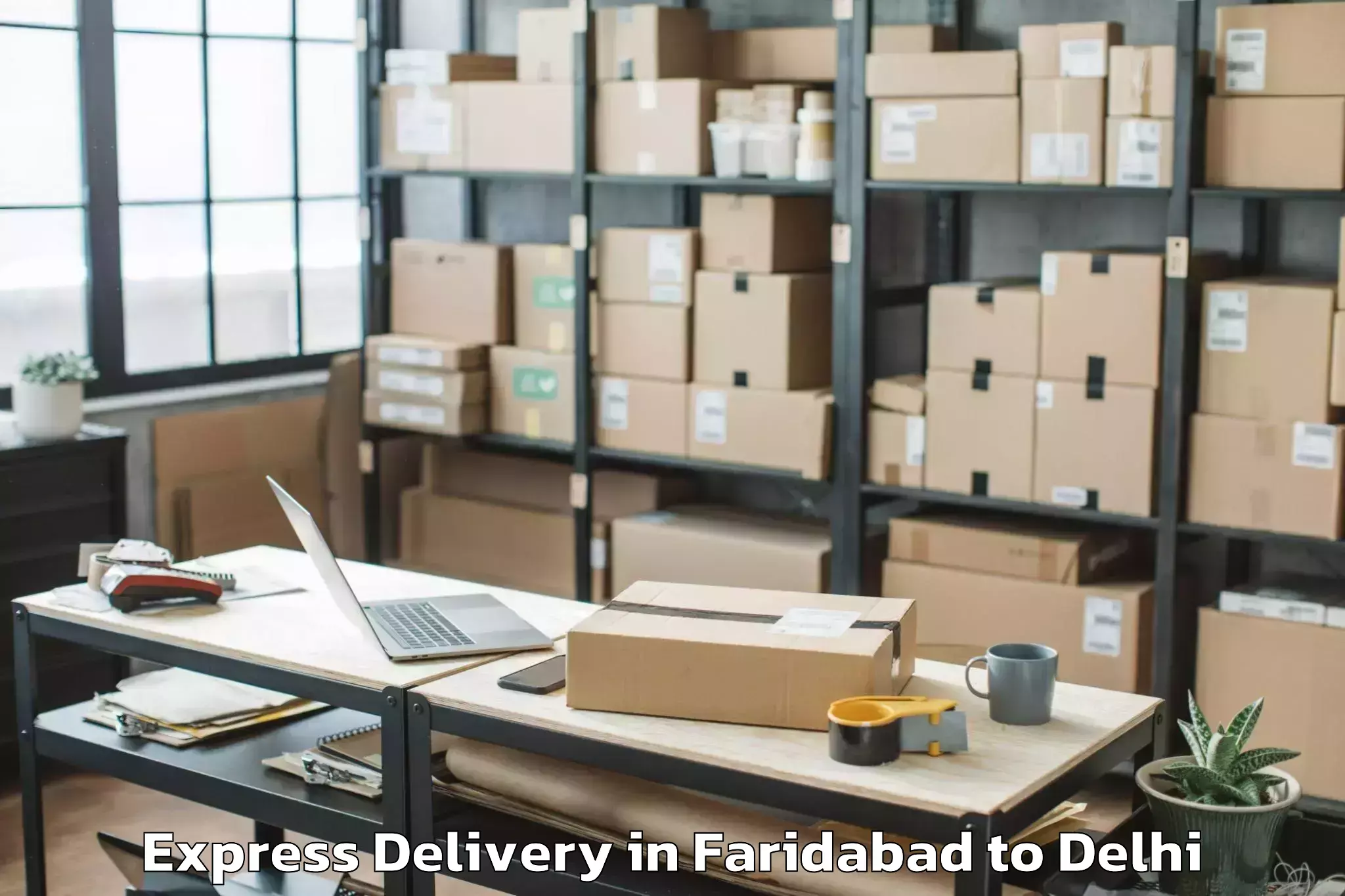 Faridabad to Naraina Express Delivery Booking